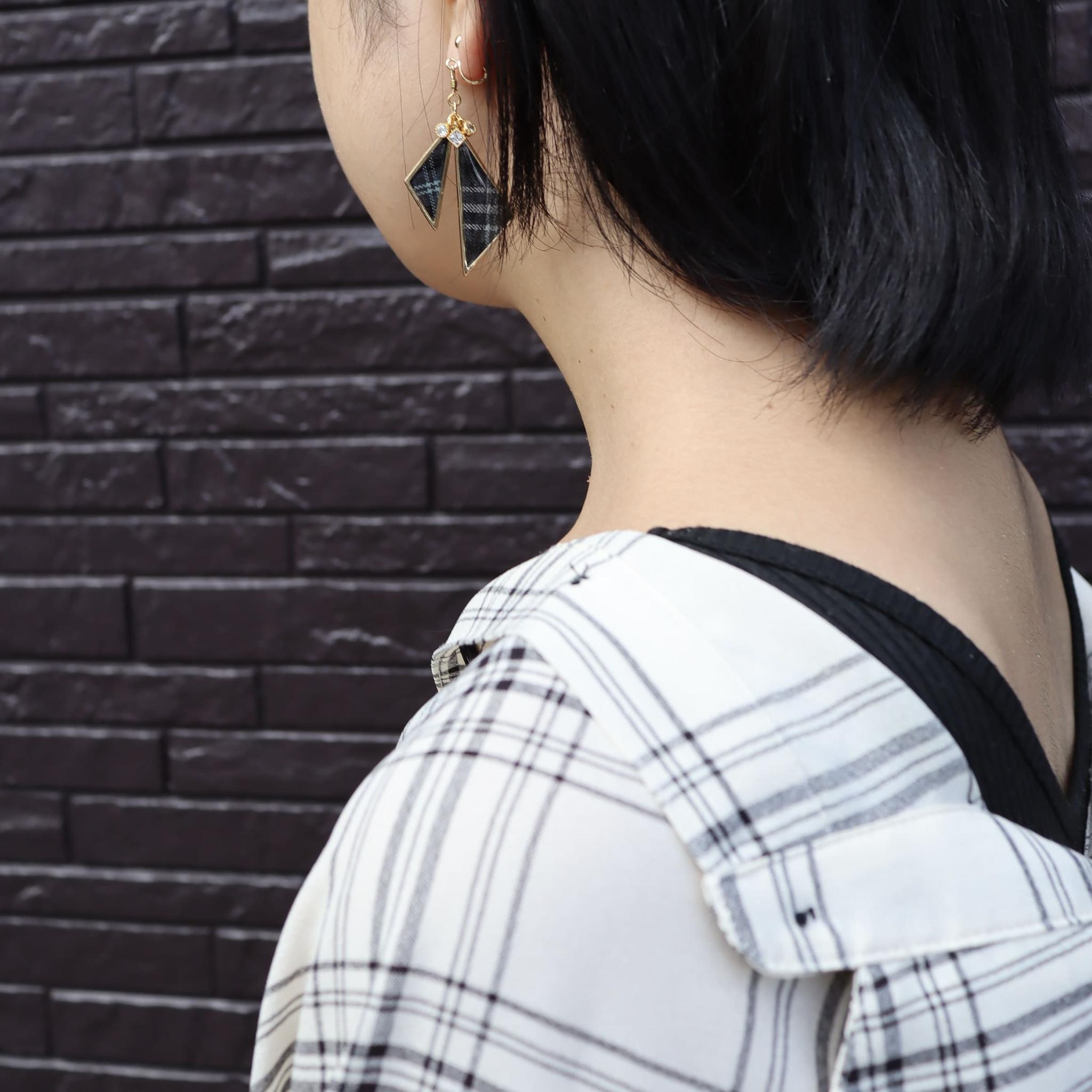 コピー：twin triangle（モノトーンチェック柄） | 10枚目