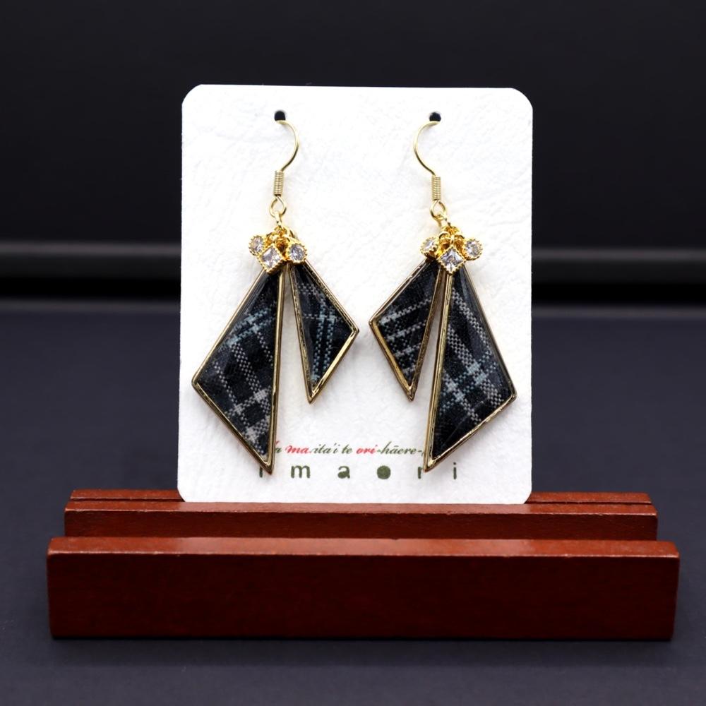 コピー：twin triangle（モノトーンチェック柄） | 2枚目