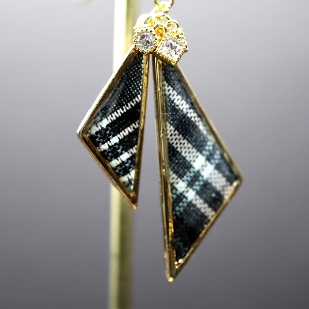 コピー：twin triangle（モノトーンチェック柄） | 5枚目