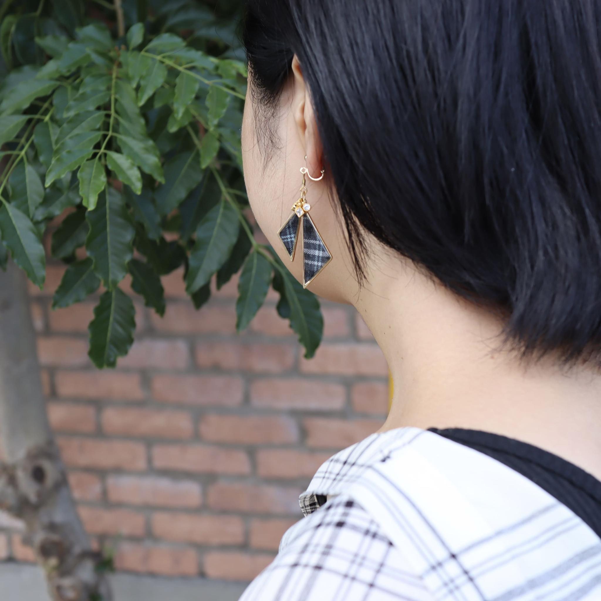 コピー：twin triangle（モノトーンチェック柄） | 9枚目