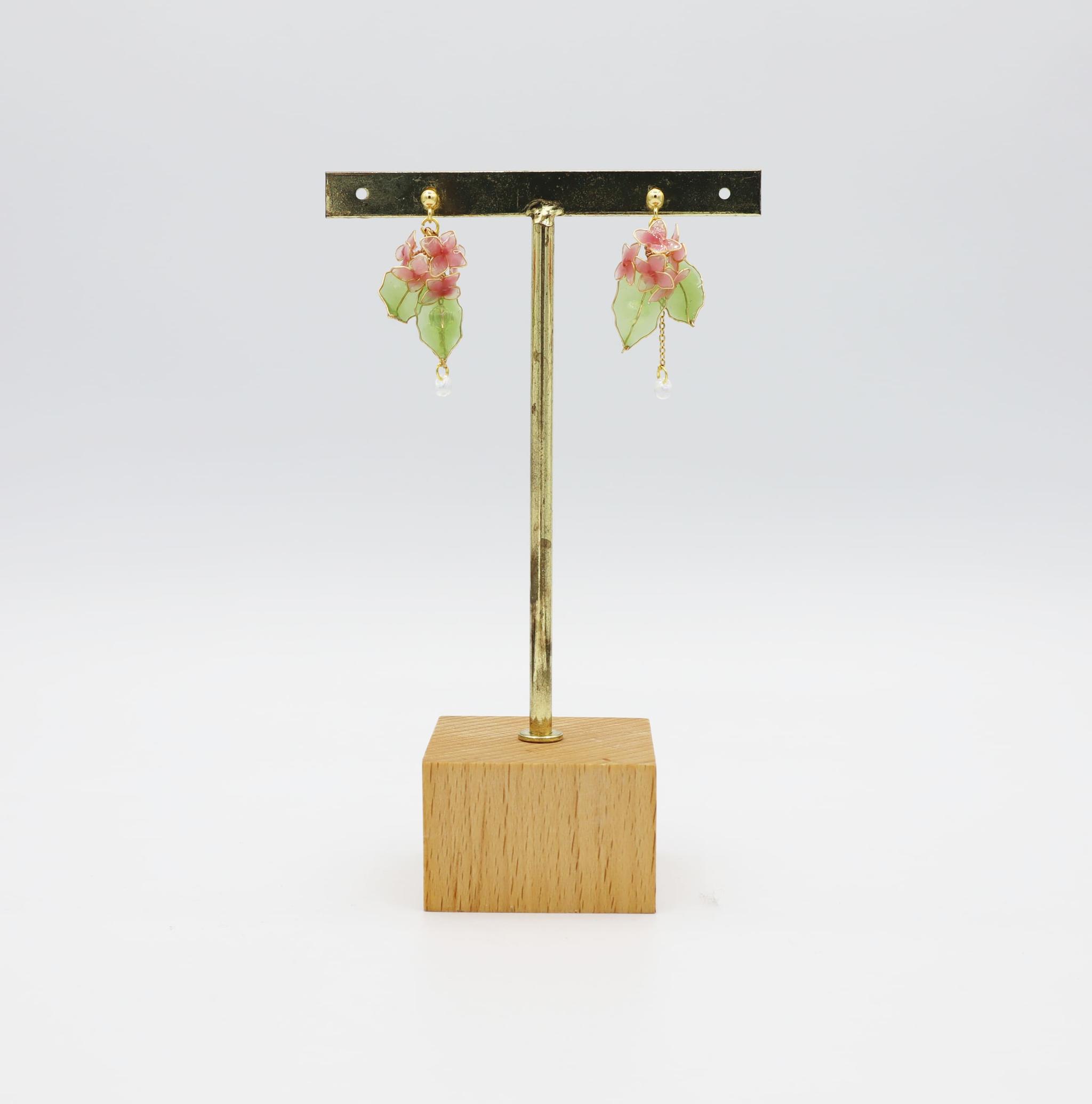 紫陽花ピアス(pink) | 8枚目